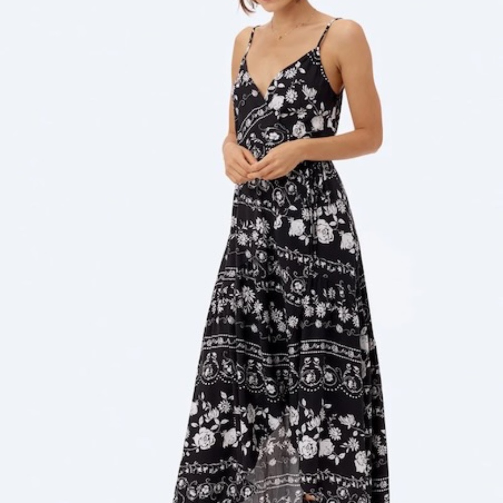 Lovestitch Anita Wrap Dress Black Size S NWT